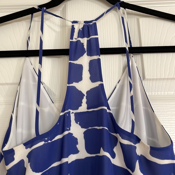 Alice + Olivia silk camisole tank top. Blue and white. Size XS. - Picture 5 of 5